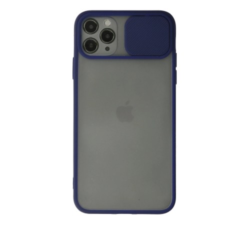 iPhone 11 Pro Kılıf Palm Buzlu Kamera Sürgülü Silikon - Lacivert iPhone 11 Pro Kılıf Palm Buzlu Kamera Sürgülü Silikon - Lacivert
