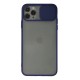 iPhone 11 Pro Kılıf Palm Buzlu Kamera Sürgülü Silikon - Lacivert