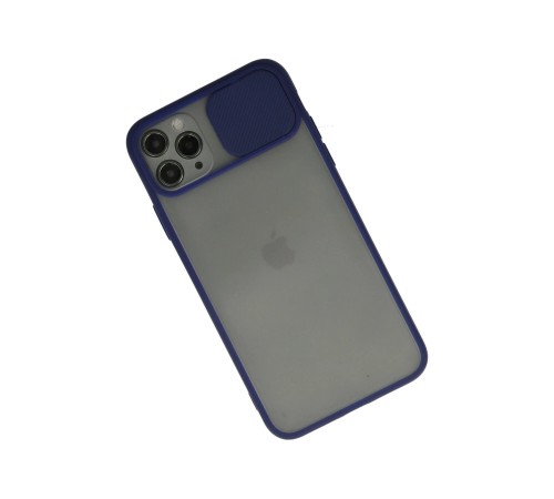 iPhone 11 Pro Kılıf Palm Buzlu Kamera Sürgülü Silikon - Lacivert iPhone 11 Pro Kılıf Palm Buzlu Kamera Sürgülü Silikon - Lacivert