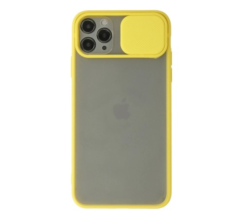 iPhone 11 Pro Kılıf Palm Buzlu Kamera Sürgülü Silikon - Sarı iPhone 11 Pro Kılıf Palm Buzlu Kamera Sürgülü Silikon - Sarı