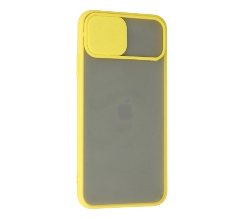 iPhone 11 Pro Kılıf Palm Buzlu Kamera Sürgülü Silikon - Sarı iPhone 11 Pro Kılıf Palm Buzlu Kamera Sürgülü Silikon - Sarı