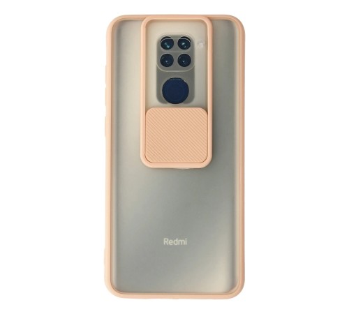 Xiaomi Redmi Note 9 Kılıf Palm Buzlu Kamera Sürgülü Silikon - Pembe Xiaomi Redmi Note 9 Kılıf Palm Buzlu Kamera Sürgülü Silikon - Pembe