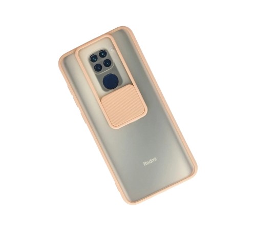 Xiaomi Redmi Note 9 Kılıf Palm Buzlu Kamera Sürgülü Silikon - Pembe Xiaomi Redmi Note 9 Kılıf Palm Buzlu Kamera Sürgülü Silikon - Pembe