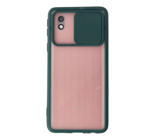 Samsung Galaxy A01 Core Kılıf Palm Buzlu Kamera Sürgülü Silikon - Yeşil Samsung Galaxy A01 Core Kılıf Palm Buzlu Kamera Sürgülü Silikon - Yeşil