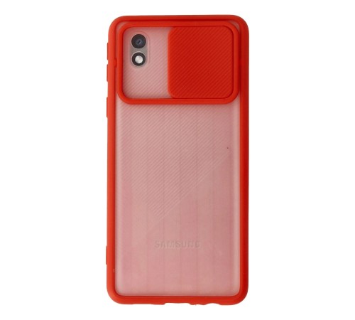 Samsung Galaxy A01 Core Kılıf Palm Buzlu Kamera Sürgülü Silikon - Kırmızı Samsung Galaxy A01 Core Kılıf Palm Buzlu Kamera Sürgülü Silikon - Kırmızı