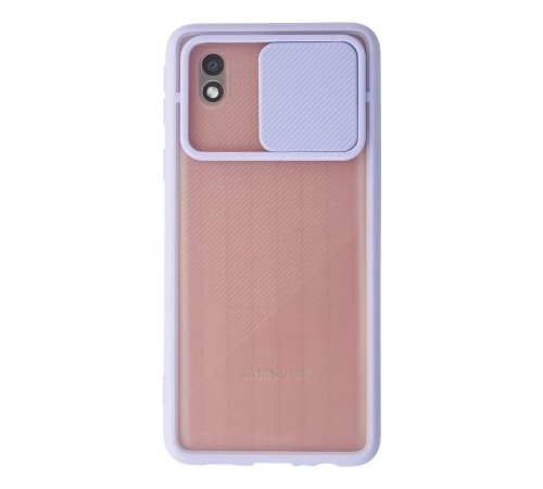 Samsung Galaxy A01 Core Kılıf Palm Buzlu Kamera Sürgülü Silikon - Lila Samsung Galaxy A01 Core Kılıf Palm Buzlu Kamera Sürgülü Silikon - Lila