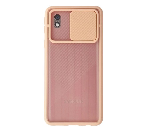 Samsung Galaxy A01 Core Kılıf Palm Buzlu Kamera Sürgülü Silikon - Pembe Samsung Galaxy A01 Core Kılıf Palm Buzlu Kamera Sürgülü Silikon - Pembe