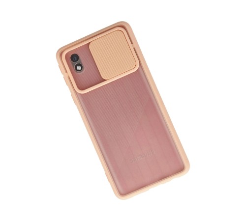 Samsung Galaxy A01 Core Kılıf Palm Buzlu Kamera Sürgülü Silikon - Pembe Samsung Galaxy A01 Core Kılıf Palm Buzlu Kamera Sürgülü Silikon - Pembe