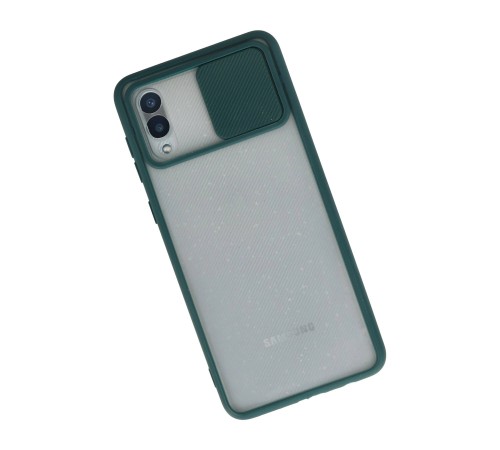 Samsung Galaxy A02 Kılıf Palm Buzlu Kamera Sürgülü Silikon - Yeşil Samsung Galaxy A02 Kılıf Palm Buzlu Kamera Sürgülü Silikon - Yeşil