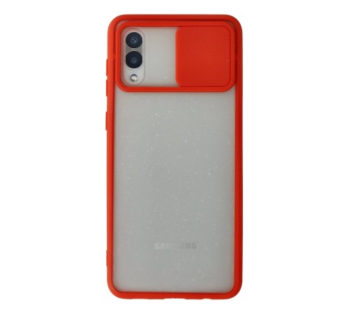 Samsung Galaxy A02 Kılıf Palm Buzlu Kamera Sürgülü Silikon - Kırmızı Samsung Galaxy A02 Kılıf Palm Buzlu Kamera Sürgülü Silikon - Kırmızı