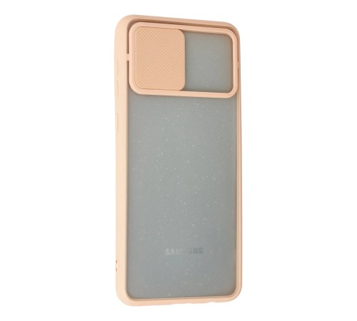 Samsung Galaxy A02 Kılıf Palm Buzlu Kamera Sürgülü Silikon - Pembe Samsung Galaxy A02 Kılıf Palm Buzlu Kamera Sürgülü Silikon - Pembe