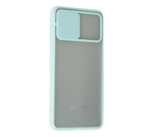 Samsung Galaxy A02 Kılıf Palm Buzlu Kamera Sürgülü Silikon - Turkuaz Samsung Galaxy A02 Kılıf Palm Buzlu Kamera Sürgülü Silikon - Turkuaz