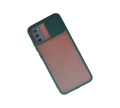 Samsung Galaxy A02S Kılıf Palm Buzlu Kamera Sürgülü Silikon - Yeşil Samsung Galaxy A02S Kılıf Palm Buzlu Kamera Sürgülü Silikon - Yeşil