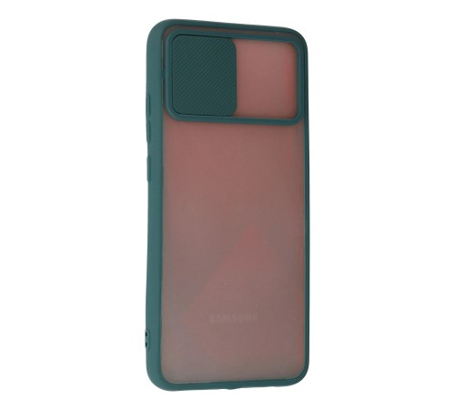 Samsung Galaxy A02S Kılıf Palm Buzlu Kamera Sürgülü Silikon - Yeşil Samsung Galaxy A02S Kılıf Palm Buzlu Kamera Sürgülü Silikon - Yeşil