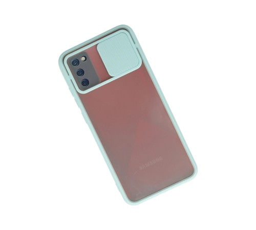 Samsung Galaxy A02S Kılıf Palm Buzlu Kamera Sürgülü Silikon - Turkuaz Samsung Galaxy A02S Kılıf Palm Buzlu Kamera Sürgülü Silikon - Turkuaz