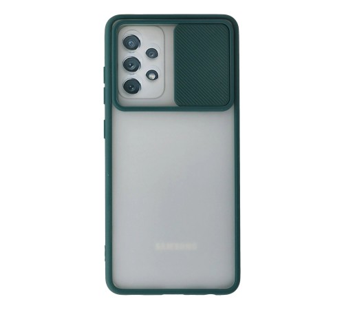 Samsung Galaxy A52 Kılıf Palm Buzlu Kamera Sürgülü Silikon - Yeşil Samsung Galaxy A52 Kılıf Palm Buzlu Kamera Sürgülü Silikon - Yeşil