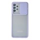 Samsung Galaxy A52 Kılıf Palm Buzlu Kamera Sürgülü Silikon - Lila