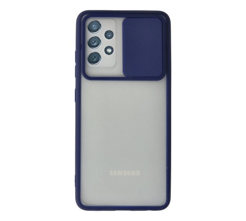 Samsung Galaxy A52 Kılıf Palm Buzlu Kamera Sürgülü Silikon - Lacivert Samsung Galaxy A52 Kılıf Palm Buzlu Kamera Sürgülü Silikon - Lacivert