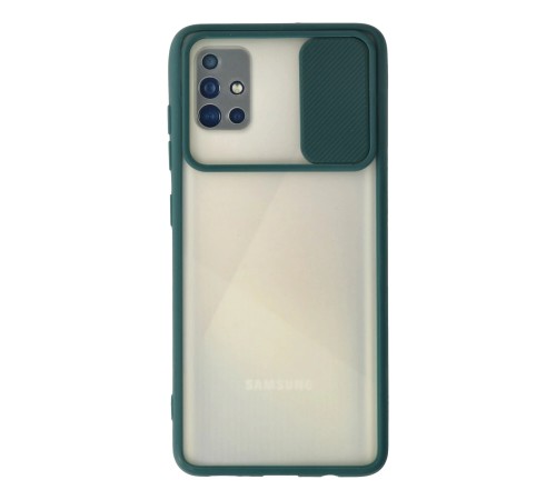 Samsung Galaxy A71 Kılıf Palm Buzlu Kamera Sürgülü Silikon - Yeşil Samsung Galaxy A71 Kılıf Palm Buzlu Kamera Sürgülü Silikon - Yeşil