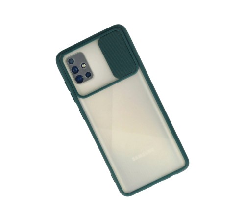 Samsung Galaxy A71 Kılıf Palm Buzlu Kamera Sürgülü Silikon - Yeşil Samsung Galaxy A71 Kılıf Palm Buzlu Kamera Sürgülü Silikon - Yeşil