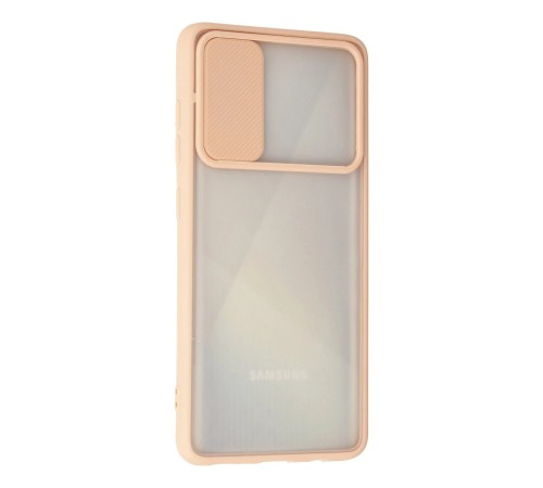 Samsung Galaxy A71 Kılıf Palm Buzlu Kamera Sürgülü Silikon - Pembe Samsung Galaxy A71 Kılıf Palm Buzlu Kamera Sürgülü Silikon - Pembe