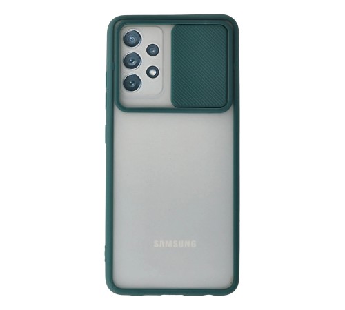 Samsung Galaxy A72 Kılıf Palm Buzlu Kamera Sürgülü Silikon - Yeşil Samsung Galaxy A72 Kılıf Palm Buzlu Kamera Sürgülü Silikon - Yeşil
