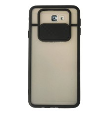 Samsung Galaxy J7 Prime Kılıf Palm Buzlu Kamera Sürgülü Silikon - Siyah