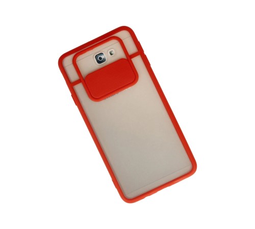 Samsung Galaxy J7 Prime Kılıf Palm Buzlu Kamera Sürgülü Silikon - Kırmızı Samsung Galaxy J7 Prime Kılıf Palm Buzlu Kamera Sürgülü Silikon - Kırmızı