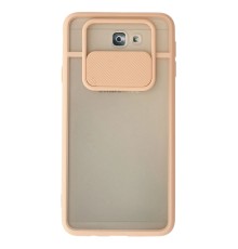 Samsung Galaxy J7 Prime Kılıf Palm Buzlu Kamera Sürgülü Silikon - Pembe