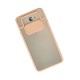 Samsung Galaxy J7 Prime Kılıf Palm Buzlu Kamera Sürgülü Silikon - Pembe