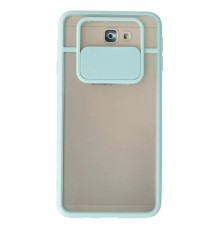 Samsung Galaxy J7 Prime Kılıf Palm Buzlu Kamera Sürgülü Silikon - Turkuaz