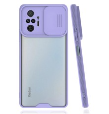 Xiaomi Redmi Note 10 Pro Kılıf Platin Kamera Koruma Silikon - Lila