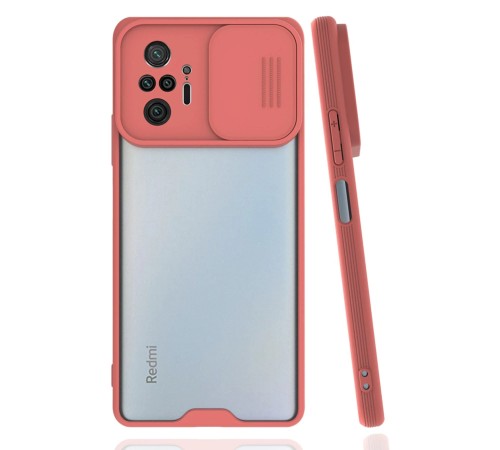Xiaomi Redmi Note 10 Pro Kılıf Platin Kamera Koruma Silikon - Pembe