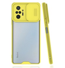 Xiaomi Redmi Note 10 Pro Kılıf Platin Kamera Koruma Silikon - Sarı