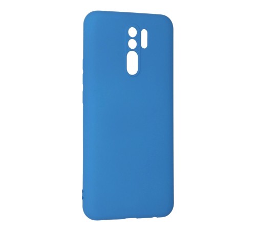 Xiaomi Redmi 9 Kılıf Nano içi Kadife Silikon - Mavi Xiaomi Redmi 9 Kılıf Nano içi Kadife Silikon - Mavi