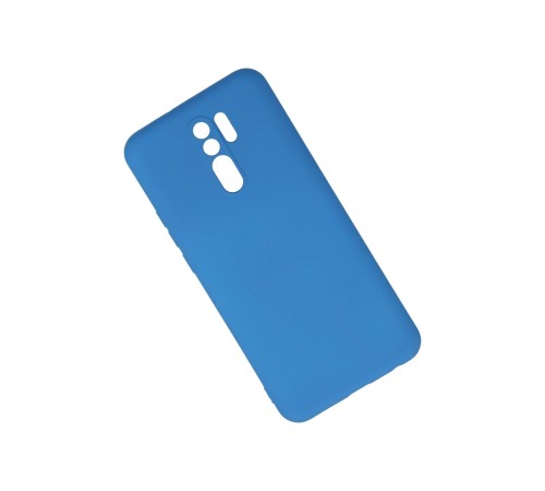 Xiaomi Redmi 9 Kılıf Nano içi Kadife Silikon - Mavi Xiaomi Redmi 9 Kılıf Nano içi Kadife Silikon - Mavi