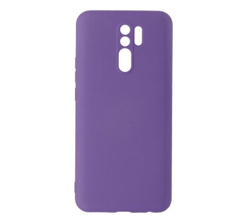 Xiaomi Redmi 9 Kılıf Nano içi Kadife Silikon - Mor Xiaomi Redmi 9 Kılıf Nano içi Kadife Silikon - Mor