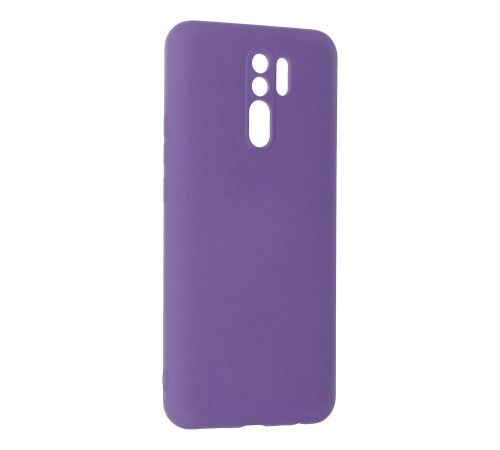 Xiaomi Redmi 9 Kılıf Nano içi Kadife Silikon - Mor Xiaomi Redmi 9 Kılıf Nano içi Kadife Silikon - Mor