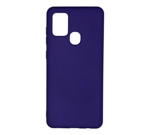 Samsung Galaxy A21S Kılıf Nano içi Kadife Silikon - Mor Samsung Galaxy A21S Kılıf Nano içi Kadife Silikon - Mor