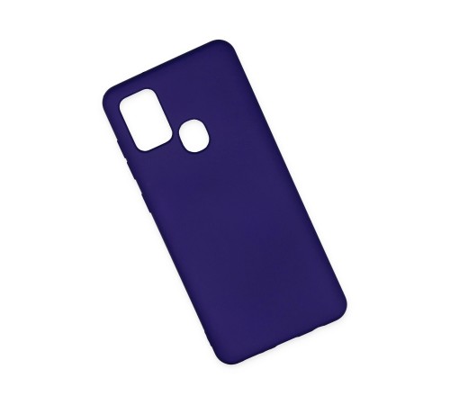 Samsung Galaxy A21S Kılıf Nano içi Kadife Silikon - Mor Samsung Galaxy A21S Kılıf Nano içi Kadife Silikon - Mor