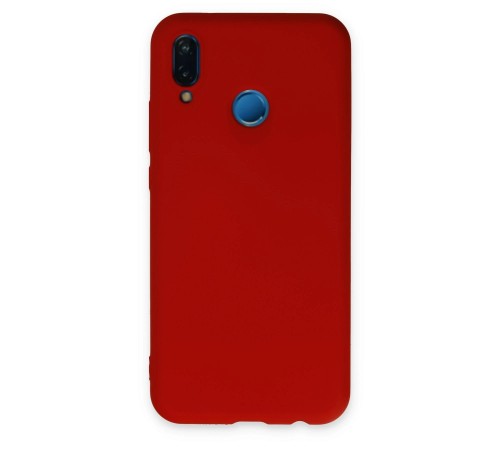 Huawei P20 Lite Kılıf Nano içi Kadife Silikon - Kırmızı Huawei P20 Lite Kılıf Nano içi Kadife Silikon - Kırmızı