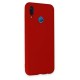 Huawei P20 Lite Kılıf Nano içi Kadife Silikon - Kırmızı
