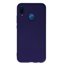 Huawei P20 Lite Kılıf Nano içi Kadife Silikon - Mor