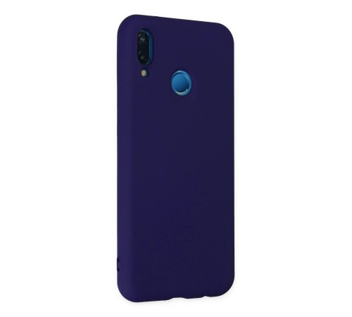 Huawei P20 Lite Kılıf Nano içi Kadife Silikon - Mor Huawei P20 Lite Kılıf Nano içi Kadife Silikon - Mor