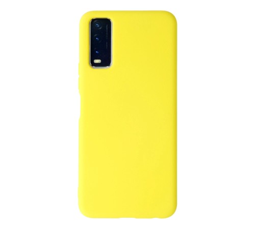 Vivo Y11S Kılıf Nano içi Kadife Silikon - Sarı Vivo Y11S Kılıf Nano içi Kadife Silikon - Sarı