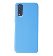 Vivo Y11S Kılıf Nano içi Kadife Silikon - Mavi