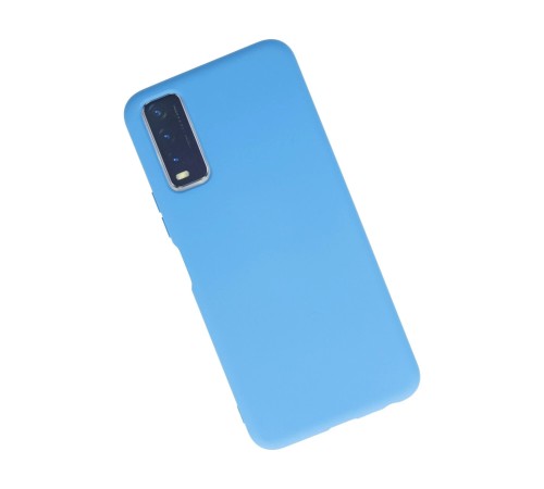 Vivo Y11S Kılıf Nano içi Kadife Silikon - Mavi Vivo Y11S Kılıf Nano içi Kadife Silikon - Mavi