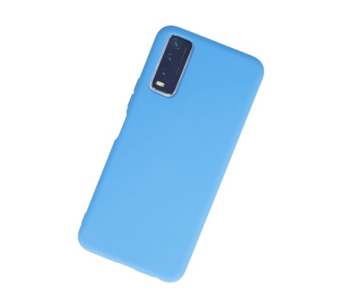 Vivo Y11S Kılıf Nano içi Kadife Silikon - Mavi Vivo Y11S Kılıf Nano içi Kadife Silikon - Mavi
