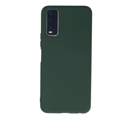 Vivo Y11S Kılıf Nano içi Kadife Silikon - Koyu Yeşil Vivo Y11S Kılıf Nano içi Kadife Silikon - Koyu Yeşil