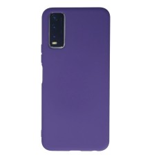 Vivo Y11S Kılıf Nano içi Kadife Silikon - Mor